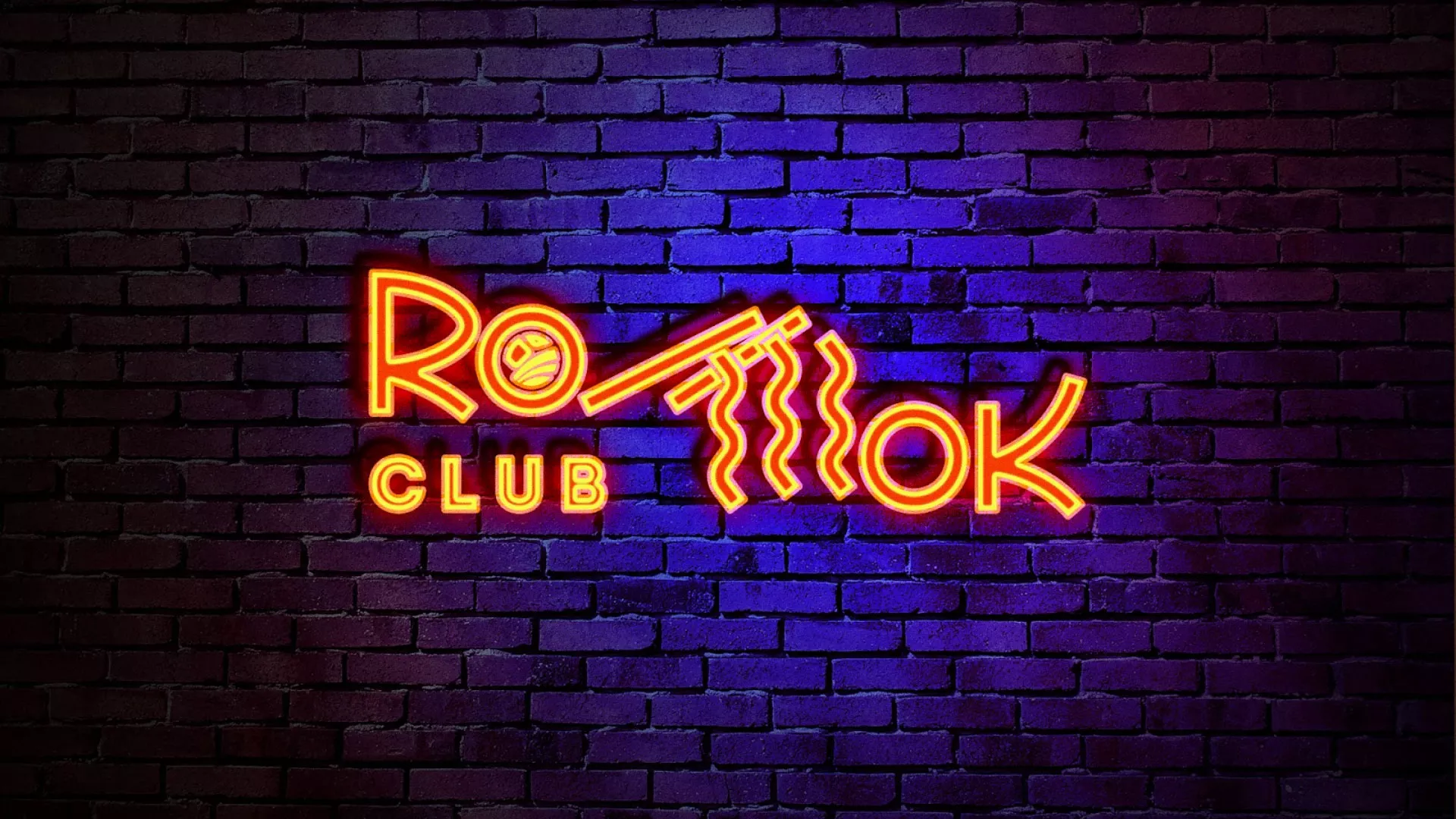 Разработка интерьерной вывески суши-бара «Roll Wok Club» в Надыме